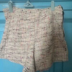 Chic High Waist Tweed Shorts